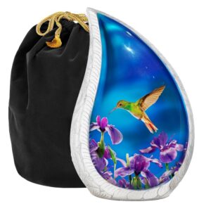Blue Hummingbird Teardrop